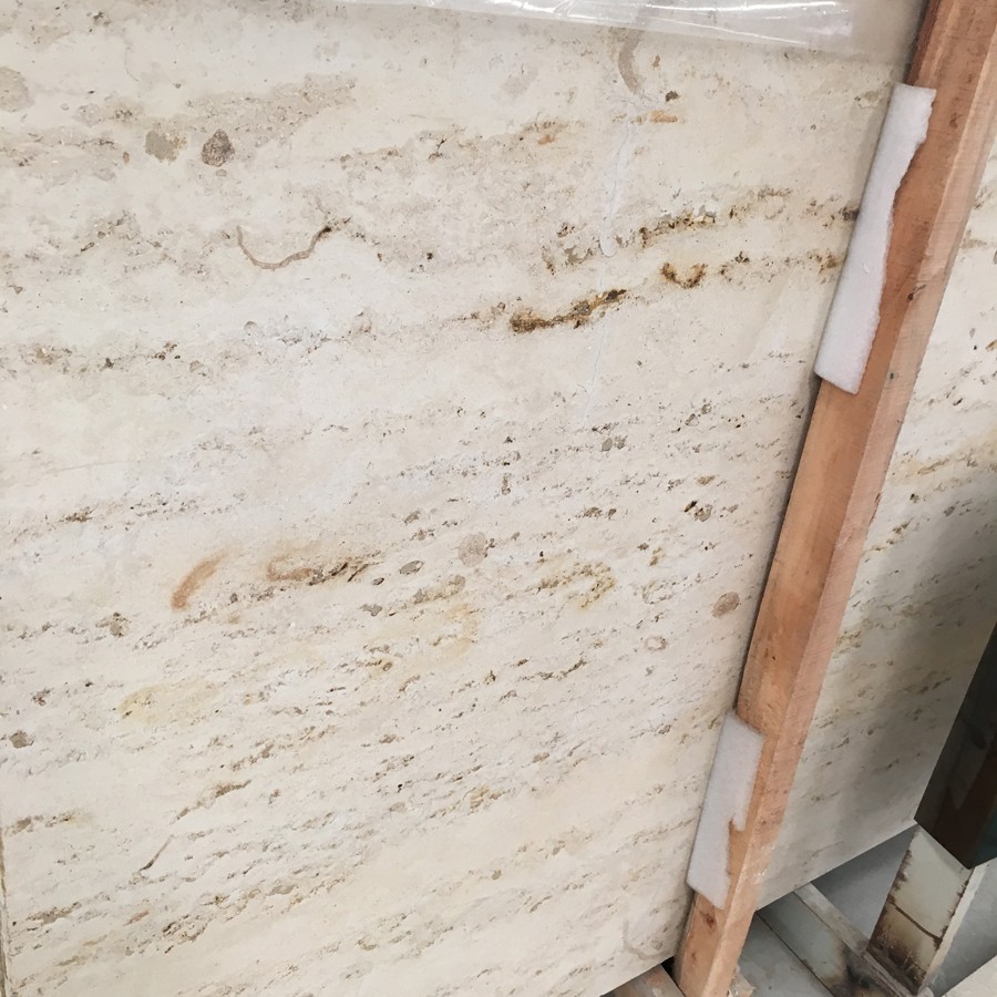 Jura Beige Limestone Vein Pattern Slab Polished