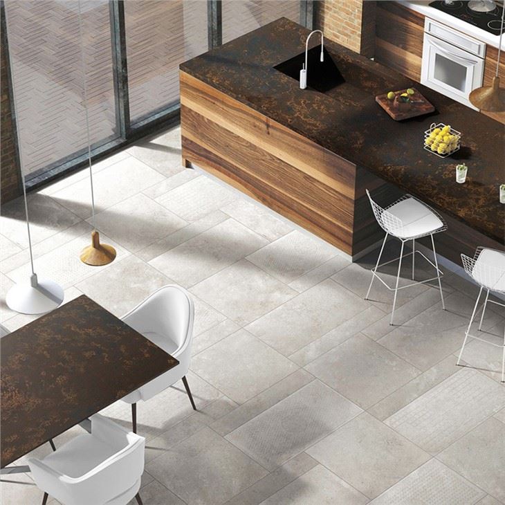 Brown Vein Quartz Customized Kitchen