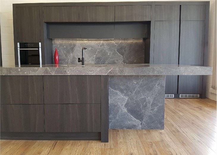 Elegant Grey Marble Countertop